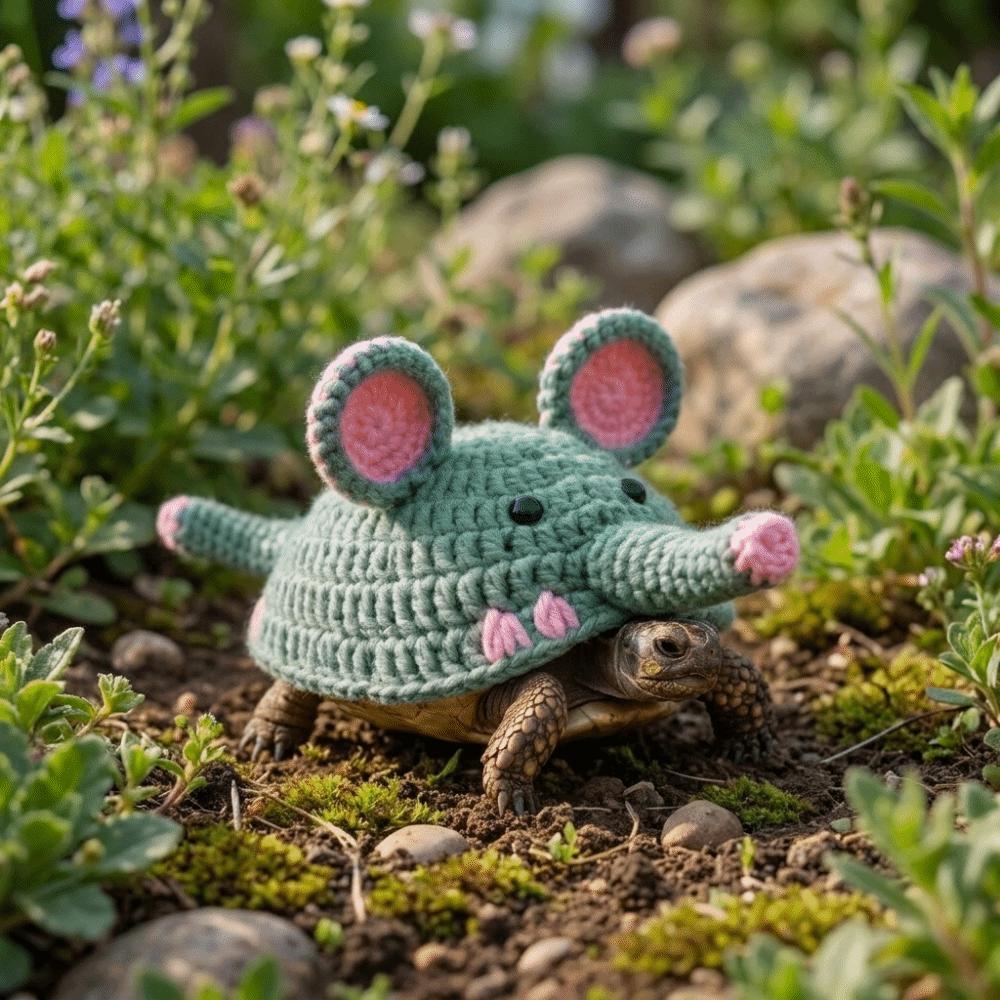 Adjustable Elephant Shaped Pet Turtle Costume Cartoon Turtle Sweater Pet Turtle Outfit  Indoor Use