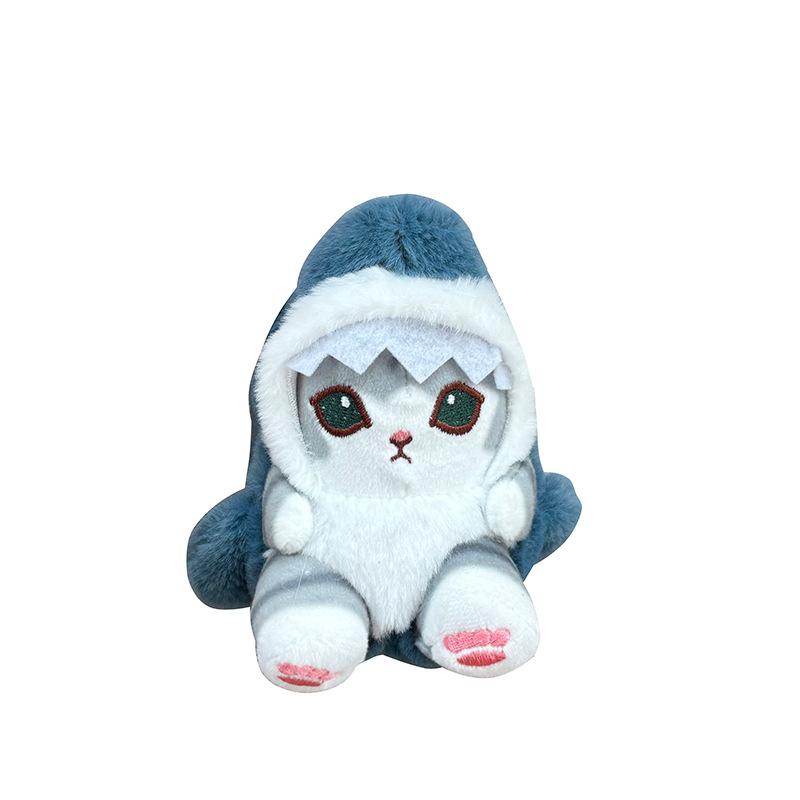 Internet celebrity Kapibara shark cat plush small pendant bag pendant Japanese cartoon doll scratching machine doll
