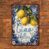 Retro Road Sign Metal Tin Poster 20x30 cm Funny Wall Art for Kids Playroom Decor