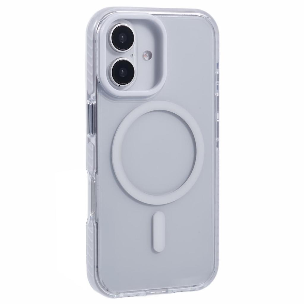 For iPhone 16 Plus Clear Case Compatible with MagSafe TPU+PC Back Cover