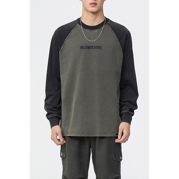 

Осенне-зимний свитер с длинными рукавами, мужская свободная рубашка большого размера с круглым вырезом, верхняя часть модного бренда 4XL