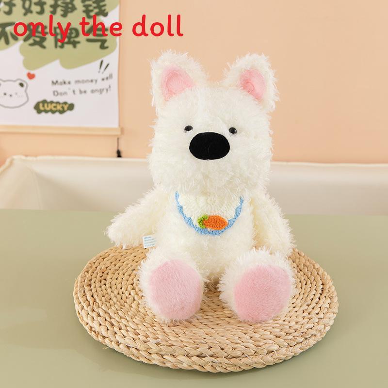 

West Highland New Plush Bear Toy With Rainbow Scarf For Baby And Childrens Gift Scarf,45 CM