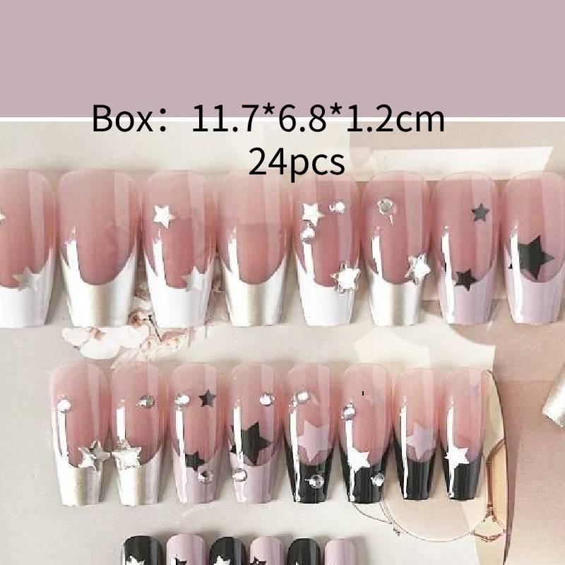 

Sweet Fashion Cool Stars Repeatedly Disassemble Wearing Nail In The Long Style