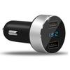 Dual Ports 3.1A USB Car Phone Charger 12V/24V Digital LED