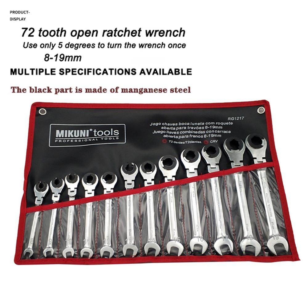 Nouă cheie rotativă cu clichet cu tub deschis de înaltă calitate Cheie universală cu clichet cu deschidere rapidă în baionetă Cheie combinată