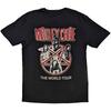 Motley Crue Unisex T-Shirt: Vintage World Tour (Large)
