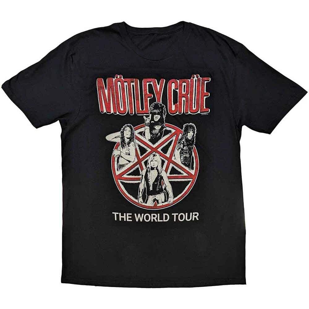 Motley Crue Unisex T-Shirt: Vintage World Tour (X-Large) L