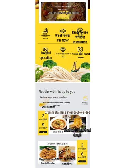 Elektrische Teigpresse aus Edelstahl: Automatischer Nudelbereiter & Multifunktionale Teigtaschenhautmaschine