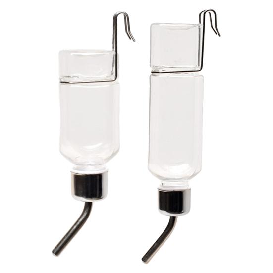 Automatický dávkovač vody pro domácí mazlíčky Hamster Cat Klec Závěsný Bez kapání Krmítko na vodu 180ml 350ml Průhledná láhev s nerezovou tryskou pro malá střední domácí mazlíčky