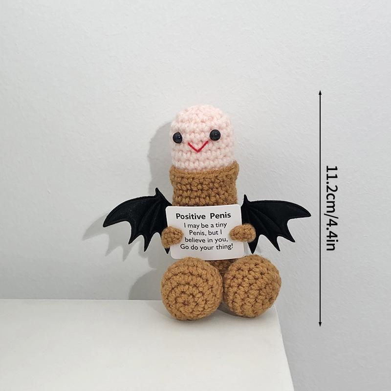 Crochet Ornament Desk Accessories Handmade Doll Birthday Party Decoration Party Gift Favors Hand Knitted Ornament