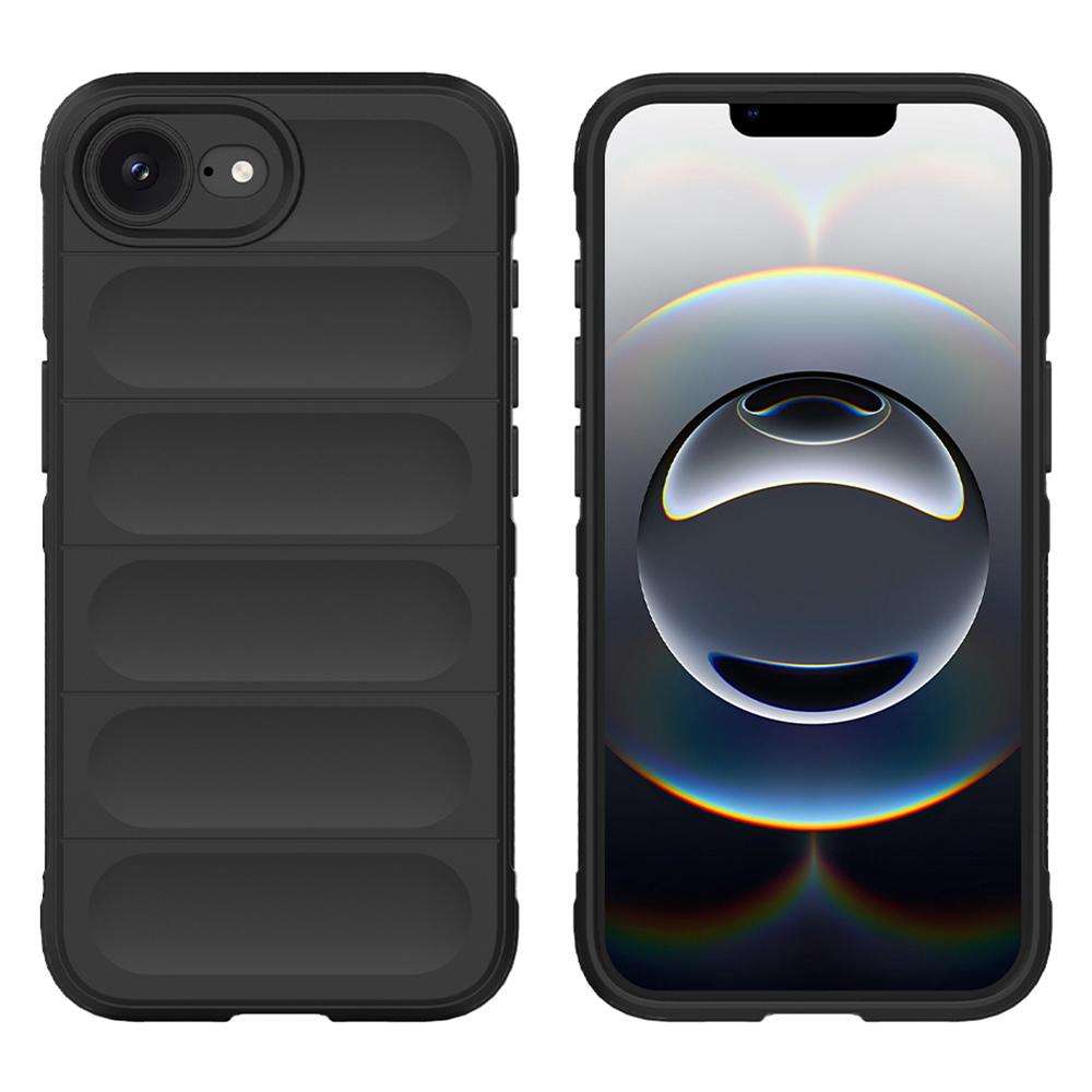 

AMORUS For iPhone 16e Case Shockproof Soft TPU Rugged Phone Back Cover Black