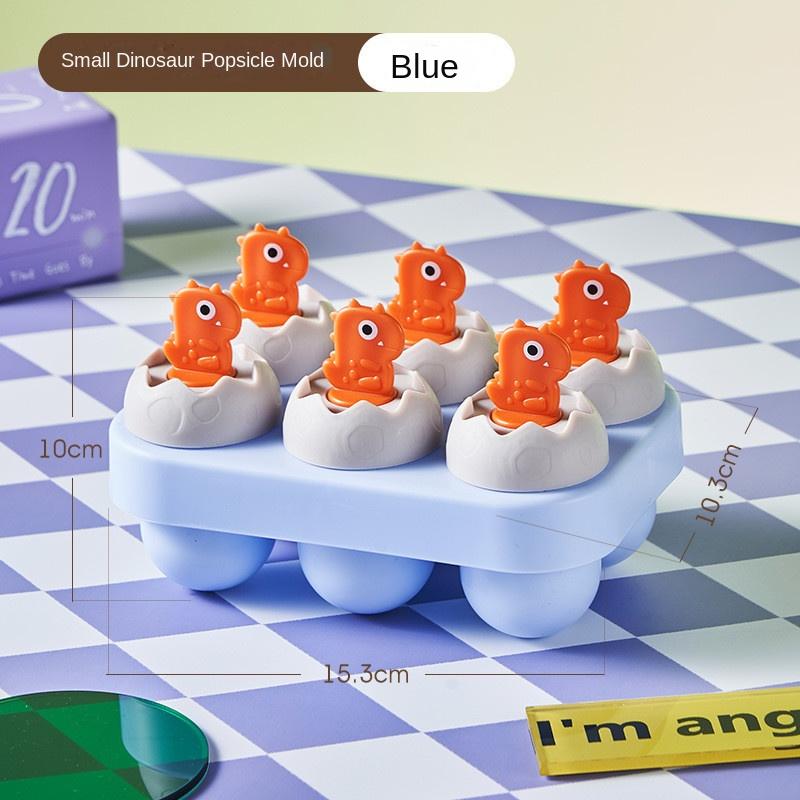 

6 Links Ice Cube Mold Round Ice Bucket Summer Homemade DIY Refrigerator Freeze Ice Maker Creative Ice Cube Mold Barware Tools синий