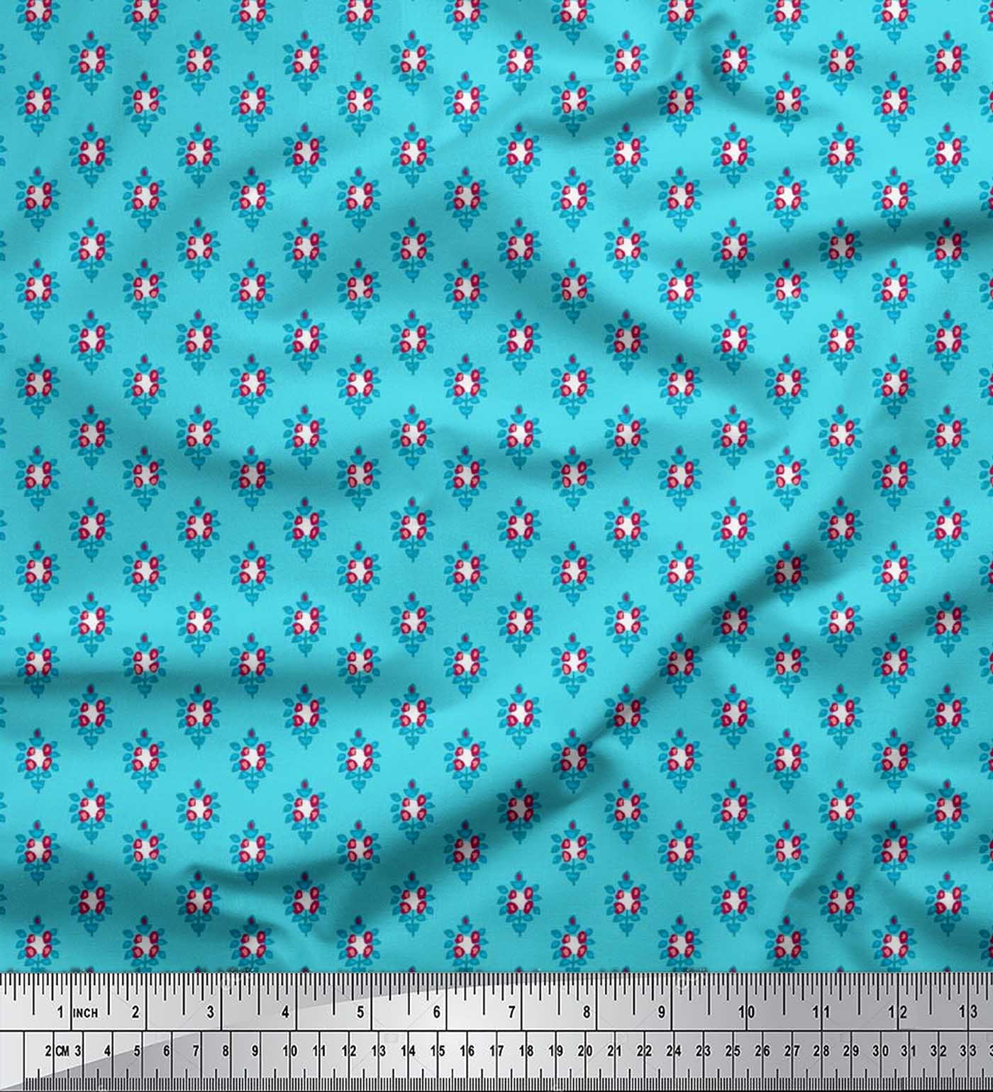 

Soimoi Cotton Cambric Fabric Leaves & Artistic Decor Fabric Printed metre 42 Inch 42 Inch Wide - Viscose Chiffon синій
