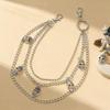 European & American Hip Hop Skull Waist Chain: Cool Metal, Personality Beads, Multilayer Women's Jewelry