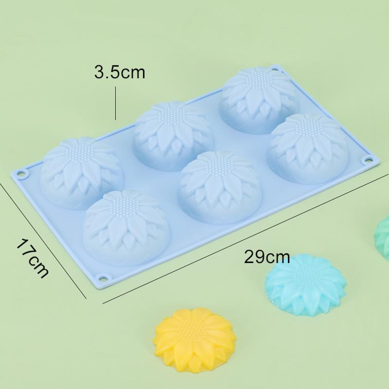 Sun Flower Silicone Fondant Cake Mold Sunflower Jelly Ice Tray Chocolate Decoration For Baking Tool Silicone Cake Decor Moulds
