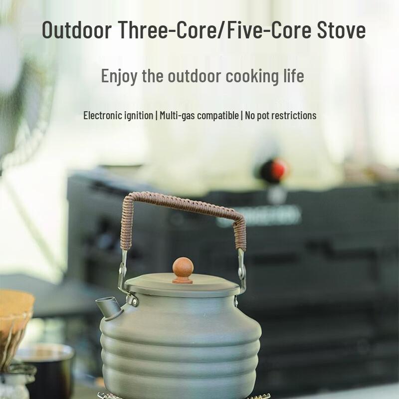 Gongziyu Portable Five-Core Outdoor High-Power Gas Stove