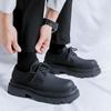 Marke Leder Loafer Schuh Männer Japan Koreanische Streetwear Business Schwarz Casual Dicke Sohle Plattform Leder Hochzeit Schuhe