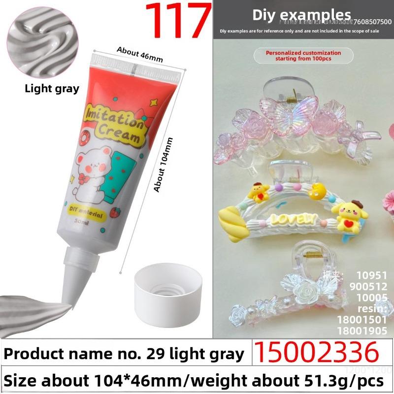 50g Eco-friendly and Easy-to-squeeze Simulated Cream Glue, Handcrafted Cream Glue Oil Glue