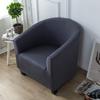 Solid Color Thickened Silver Fox Velvet Sofa Cover Milk Silk Semi-circular Arc Sofa Chair Cover Internet Cafe Single Sofa Cover