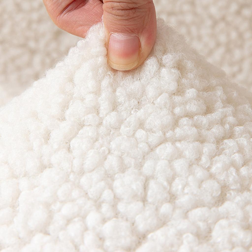 Dicke Plüsch Stuhlsitzbezug Ärmelloser Stuhlbezug für Wohnzimmer Esszimmerstühle Ärmel Stretch Stuhlsitzbezüge