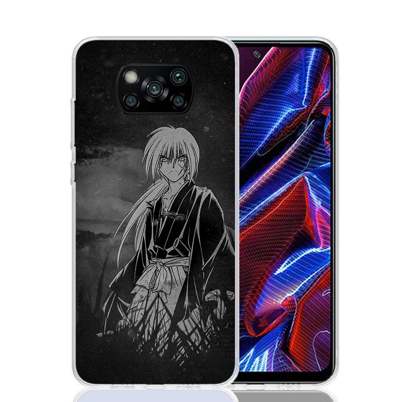 Rurouni Kenshin Anime Phone Case For Xiaomi Poco F7 Ultra X7 X6 Pro X5 Redmi 15 15C 13 13C 12 12C 10 10A 10C 9 9A 9C 9T Shell Po