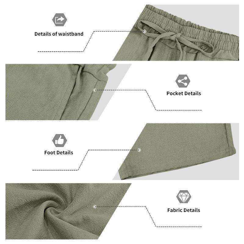 Men's Linen Summer Hooded Sleeveless Shirt & Shorts Set - Breathable Cotton Two-Piece