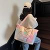 Yoga Pouch Expandable Travel Bag Contrast Color Anti-Splash Water Handbag  Work