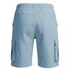 Pantaloncini Cargo Casual da Uomo con Coulisse in Vita, Vestibilità Rilassata con Tasche Multiple, Tessuto Leggero e Traspirante per l'Uso Quotidiano