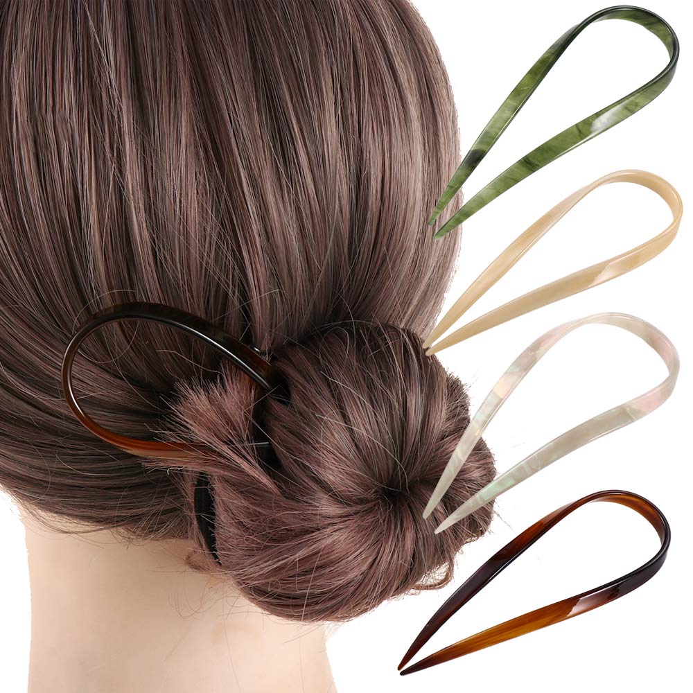 Design Tool Headdress U Shape Hairpin Acetic Acid Hair Stick Women Hair Accessories Chinese Hairpin