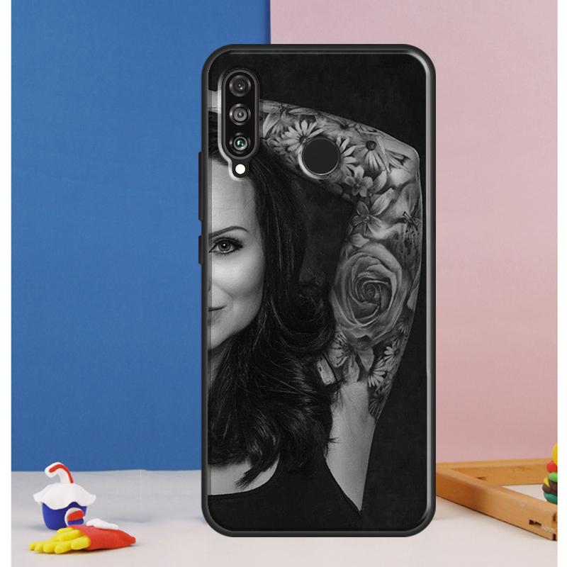 Sexy Sleeve Tattoo Girl Case For Huawei Nova 10 9 SE 8i 11i 12i 12s Y60 Y61 Y70 Y90 Y72 Y73 Y91 P60 Pro P30 P40 Lite