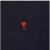 Ami Men S Knit Small Heart Logo   hkS826 001 414
