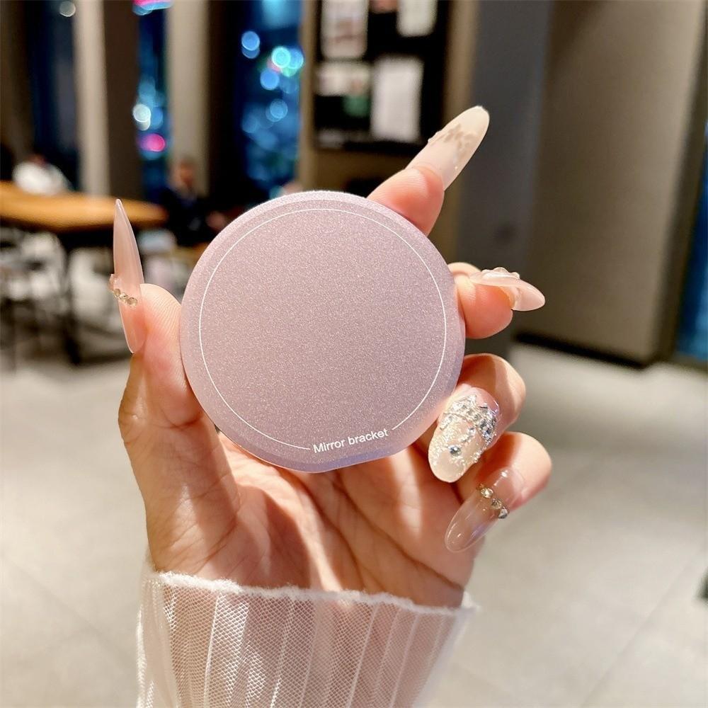 360° Rotation Magnetic Mirror Phone Holder Portable Phone Grip Stand Beauty Accessory