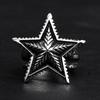 Yintai Fei Retro Star Open Ring: Men's Bold Thai Silver Punk Index Finger Accessory