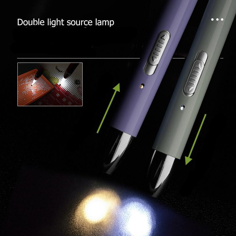 USB Rechargeable Lighting Point Drill Pen for 5D Diamond Painting DIY Tools Drill Pen Diamond Embroidery Accessories