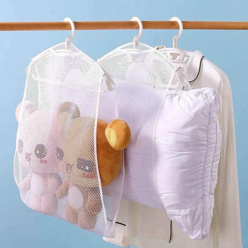 1PC Outdoor Drying Net Windproof Pillow Holder Balcony Clothes Rack Multi-functional Cleaning Tool Creative Home Supplies