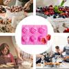 lollipop mold 6 Holes Flower Rose Silicone Food Grade Baking Accessories Non-Stick Chocolate Candy Fondant Kitchen making Molds