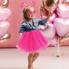 3 Pcs/Set Kids Princess Costume Accessories Crowns 3 Layers Tutu Skirt Magics Wand Ballet Skirt for Halloween Party