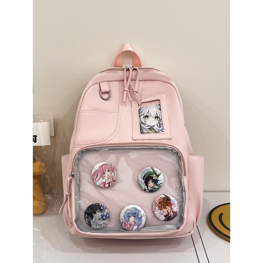 Japanese Ins College Backpack Junior High School College Student Schoolbag Women's Large-capacity High-value Going Out Backpack