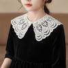 Cape Lace Fake Collar Hollow Out Blouse Shoulders Fake Collar Simple Knitted Shawl  Female