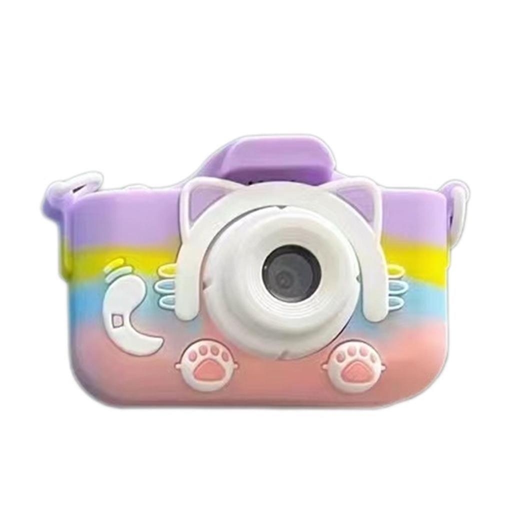 Mini Tragbare Kinderkamera mit Doppellinse für Foto- und Videoaufnahmen, Niedliches Katzen-Spielzeugdesign Digitale Videokamera