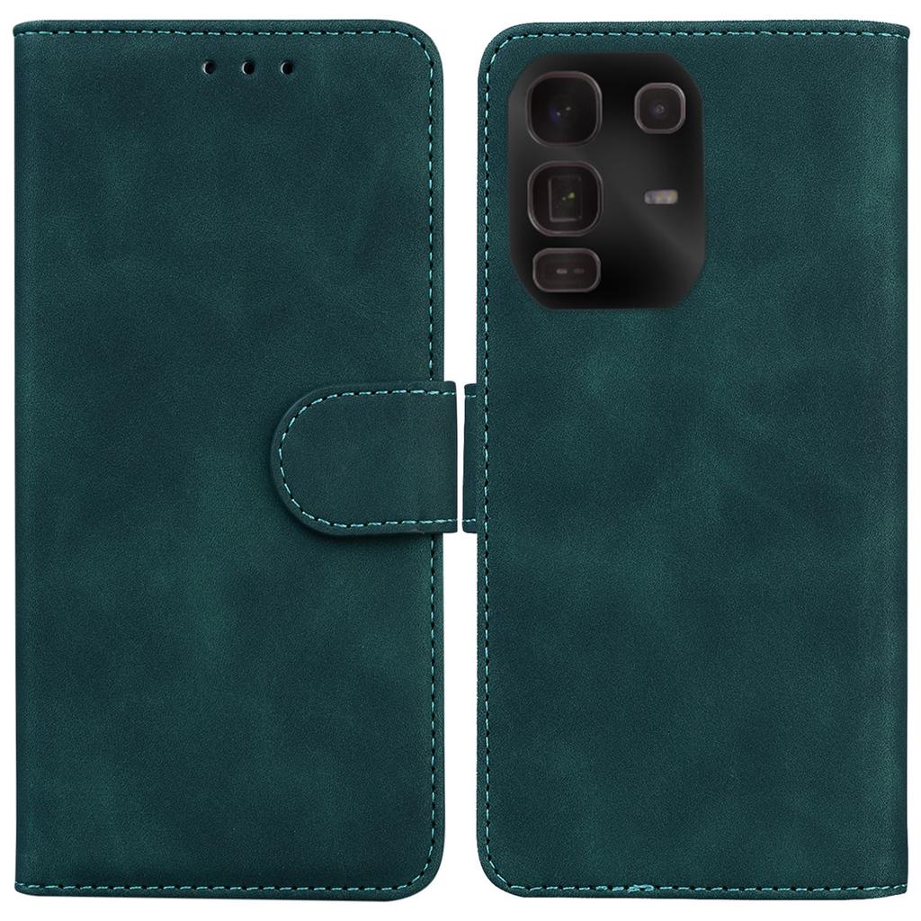 For Infinix Note 50 Pro+ 5G Case Solid Color Leather Wallet Phone Cover