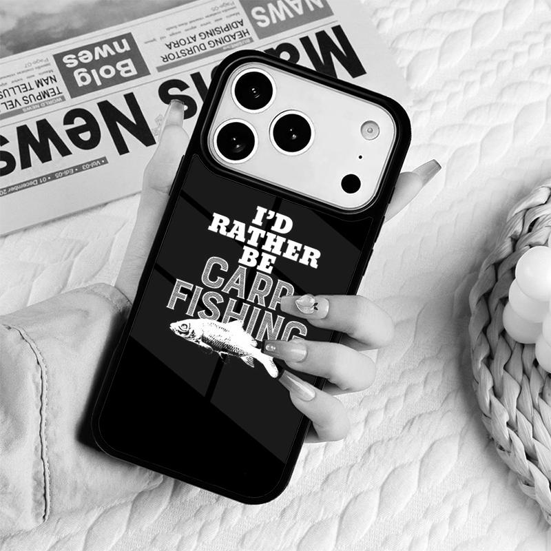 CARP FISHING FISH Printed Phone Case For IPhone 17 16e 15 14 13 12 11 Pro Max Air Mini Soft Protective Cover
