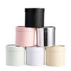 New Round Flower Gift Box Solid Color Cardboard Gift Packaging Paper Box Silver Flower Arrangement Bucket Bouquet Storage