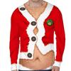 3D Print Christmas Funny Ugly Long Sleeve Tshirt For Men Women Novelty Casual Oversized Tee Shirts Top Clothes Mens In Shirt