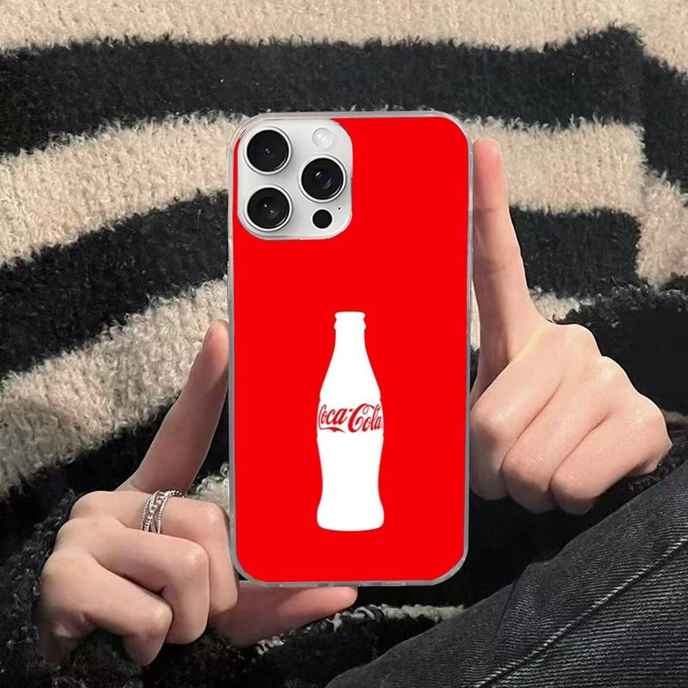 

C-COCA Logo C-COLAS For iPhone 17 16 15 14 13 12 11 Plus Pro Max Satin Colorful glossy surface Phone Case iPhone 13pro max