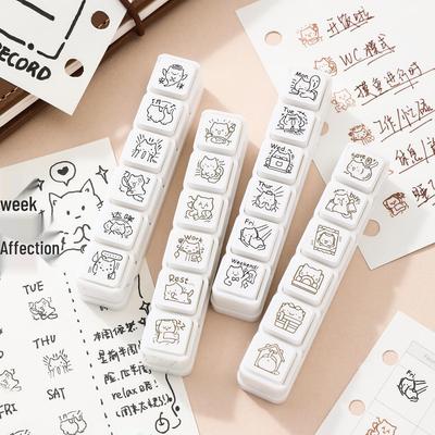 Xin Mo Kitten Stamp 2.0: Creative Decorative Journal Stamp Set