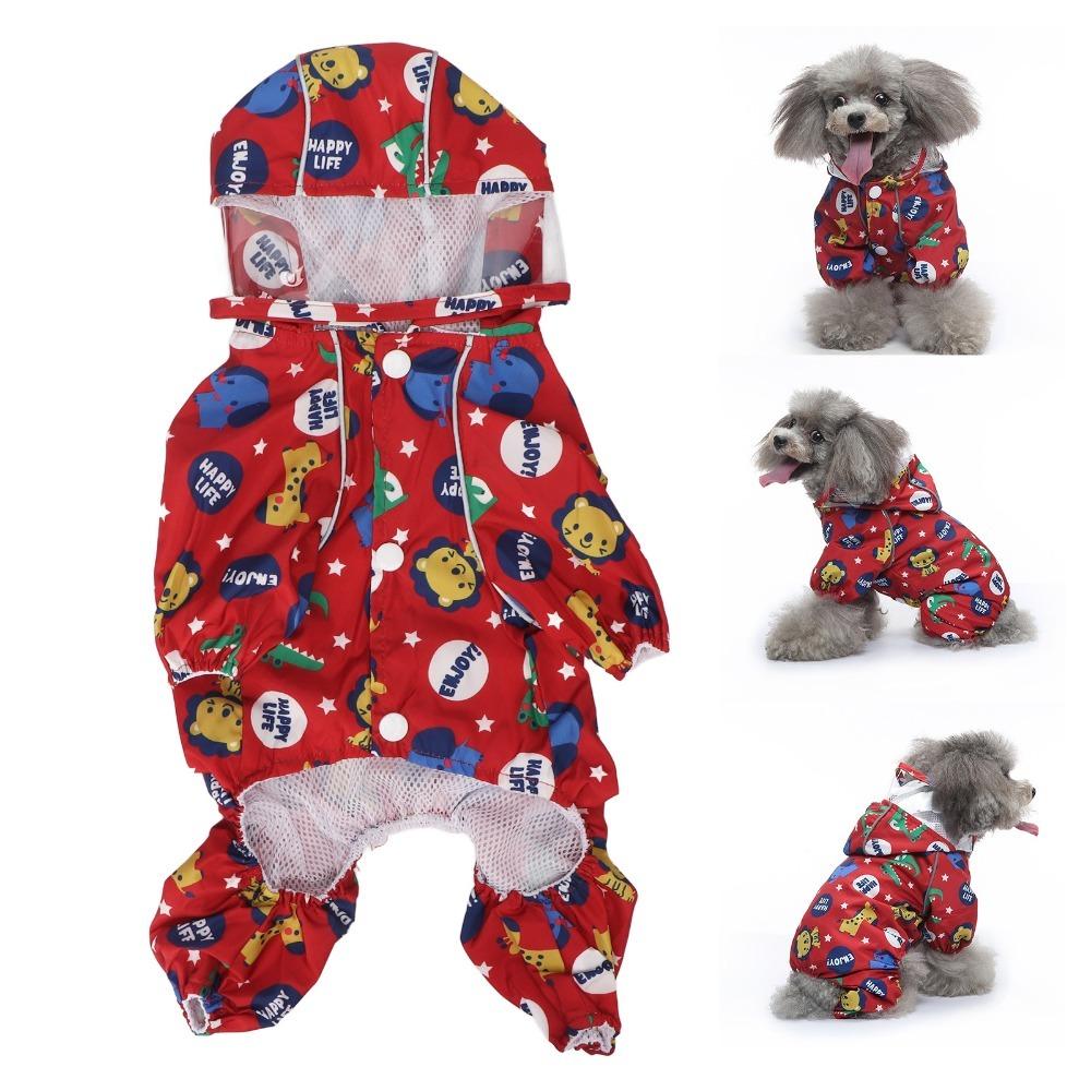 Full Belly Wrap Pet Rainwear Foot Cover Integrated Dog Poncho Pet Rain Coat  Rainy Day Outdoor Trip