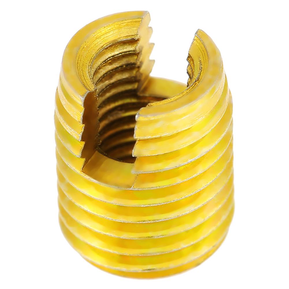 10pcs M8 X M5 Self Tapping Threaded Insert 302 Slotted Type Screw Bushing for Thread Repair