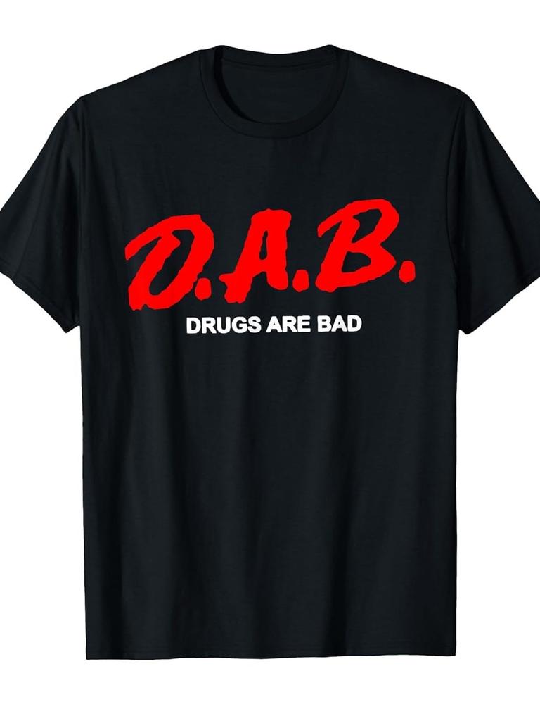 Unisex T-shirt D.A.B. Clothing with Drug Harmful Message