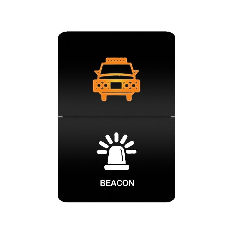 Car Push Switch Dual ON OFF Button Led Bar Roof Lights Fog Spot Driving Lights Button For Toyota 4Runner Hilux RAV4 Prado Camry